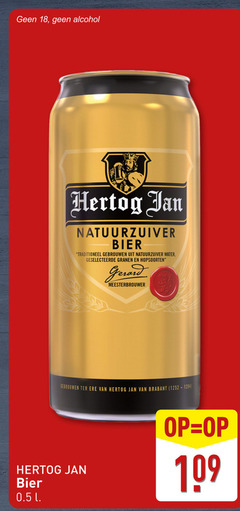  hertog jan blikjes bier 18 alcohol natuurzuiver traditioneel water granen hopsoorten gerard meesterbrouwer brabant l 