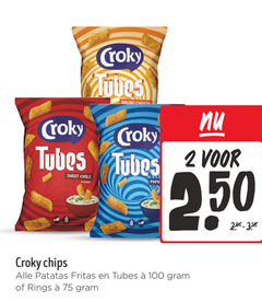  croky zoutjes 2 100 tubes nacho cheese sweet chili flavour 50 chips patatas rings 