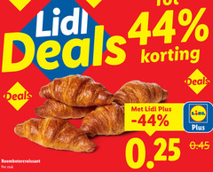  croissants 44 deals roombotercroissant stuk 0.25 