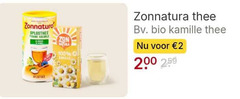  zonnatura thee 2 100 200 oplosthee tisane zon natura kamille bio 