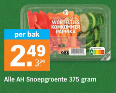  bak snoepgroente worteltjes komkommer paprika 10 20 nutri score 