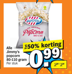  50 jimmys original popcorn sweet salt stuk 