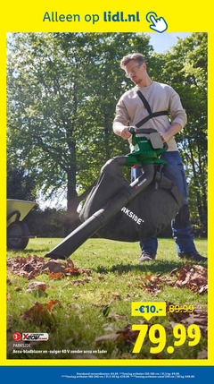  40 50 240 lidl.nl garant parkside accu bladblazer zuiger lader verzendkosten 4 99 toeslag artikelen cm 31 5 9 