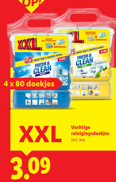 4 80 xxl multi surface dispenser box moist wipes fresh clean ocean doekjes lemon vochtige reinigingsdoekjes 