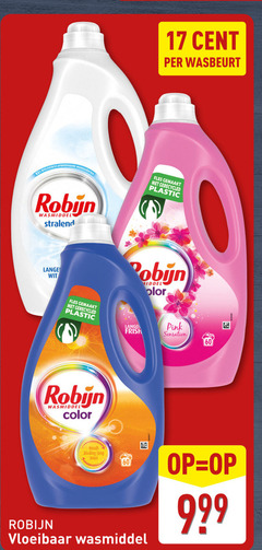  17 60 cent wasbeurt biologisch afbreekbare ingredienten robijn wasmiddel fles gemaakt gerecycled plastic lange wit middel pink sensation color kleding lang vloeibaar 