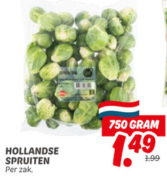  spruitjes 750 sprinten hollandse spruiten zak 