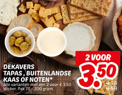  2 200 dekavers tapas buitenlandse kaas noten sticker pak 