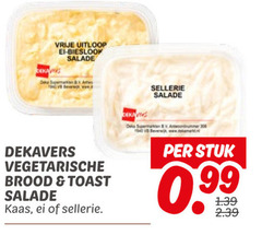  300 vrije uitloop ei bieslook salade dekavers vegetarische brood toast kaas sellerie dek stuk 