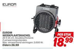  2 20 25 eurom for pro werkplaatskachel cm koudeluchtstand verwarmingsstanden verwarmend vermogen elders stuk 