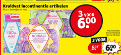  3 12 600 kruidvat incontinentie artikelen broekjes men inlegkruisjes slips discreet protection ultra mini normal incontinentieverband serviettes licht medium urineverlies pour des fuites urinaires 12x verband stuks 