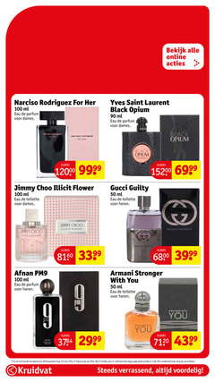  1 2 9 25 33 50 90 100 7120 bekijk online narciso rodriguez for ml eau parfum dames yves saint laurent black opium elders jimmy flower toilette gucci guilty heren armani with you emporio harman 2e halve artikel combinatie kruidvat verrassend 