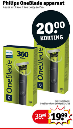  23 360 philips oneblade apparaat face body pro blade 20 00 3x 