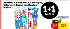  1 2 aquafresh parodontax sensodyne colgate jordan handtandenborstels borstels medium flex zone clean soft step by tandvlees tanden zacht bereikt achterste kiezen duo pack tandenborstel pak 