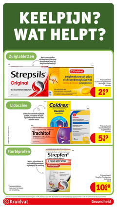  1 2 4 6 15 20 24 25 33 50 keelpijn zuigtabletten werkzame stoffen dichloorbenzylalcohol amylmetacresol strepsils original kruidvat honing citroen stuks verlichting symptomen zuigtablet 60 mg verdooft keel pijn slikken irritatie minder coldrex 1.2 2.0 hydrochloride trachitol 8 at sla suikervrij lidocainehydrochloride beat 00 code flurbiprofen geneesmiddelen lees pijnstillend ontstekingsremmend zwelling doeltreffende strepfen keelspray uur ml 15ml 2e halve artikel combinatie gezondheid 