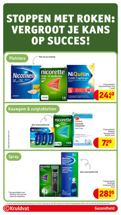  1 2 3 7 10 14 15 24 25 33 50 100 150 stoppen roken kans succes pleisters uur controle nicotinell mg nicotine nicorette niquitin clear pleister gebruik stap klaar transparante week stuks kauwgom zuigtabletten spray onverwachte trek mini 4mg suikervrij kruidvat mint go kauwgommen mondspray verstuiving ml 13 6 geneesmiddelen lees sprays fles 2e halve artikel combinatie gezondheid 
