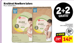 1 2 4 48 kruidvat newborn luiers volume doos pack soft certified duurzamere emballage durable skinprotect 3-6 midpack stuks luier 