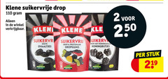  2 219 klene suikervrije drop 50 suikervrij zoute ovaaltjes fruitsmaak dropgums honingbijtjes stuk 