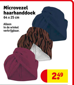  25 64 microvezel haarhanddoek cm 