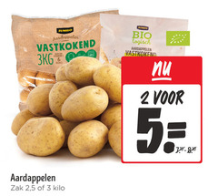  aardappelen 2 3 5 jumbo vastkokend 1.3kg vitamine vezels zak kilo bio logisch 