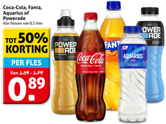 50 coca cola fanta aquarius flessen liter fles power golden mango isotonic sports drink bold body mind original taste win epic music fant orange calories lemon daily hydration with mineral salts blast 