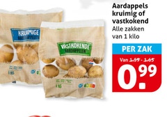 aardappelen 1 kruimige 1kg vastkokende aardappels kruimig vastkokend zakken kilo zak 