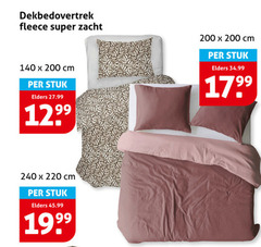  140 200 240 dekbedovertrek fleece super zacht cm stuk elders 