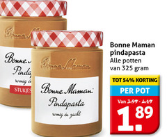  bonne b maman pinda romig stukjes zacht potten pot 