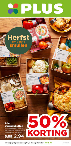  2 15 20 25 30 35 50 lus voegen personen herfst pak zen hak min risotto champignon ovenschotel bloemkool prei kerriesoep verspakketten verspakket stuk woensdag oktober plus.nl 