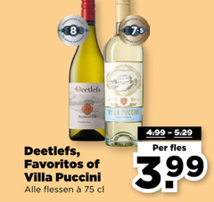  rode wijn witte 8 favoritos villa puccini flessen fles 3.99 