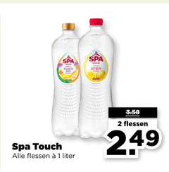  spa en fruit fruitdrank 1 2 touch flessen liter lemon 