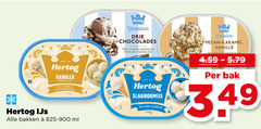  hertog vanille roomijs vit madagaskar ijs bakken ml yssalon drie chocolades chocoladesaus stukjes chocolade slagroomijs verse slagroom pecan karamel bak 