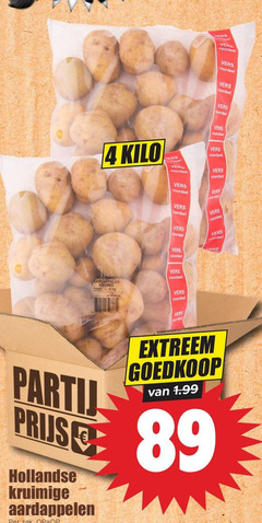  4 vers deel voordeel kilo woordenboek aardappelen kruimig melody hollandse kruimige zak extreem 