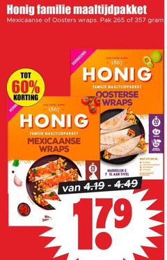  60 1867 honig familie maaltijdpakket mexicaanse oosters wraps pak vernieuwd tafel oosterse sel 17 