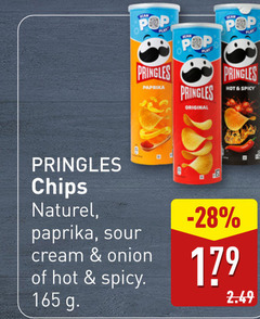  pringles chips paprika original pop hot spicy naturel sour cream onion 