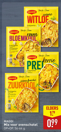  1 2 100 150 300 500 600 650 maggi for oven witlof boodschappenlijst room bloemkool ui aardappelschijfjes gehakt ei ml kookroom light groente prei rode paprika fraiche zuurkool uien kerrie elders mix ovenschotel 