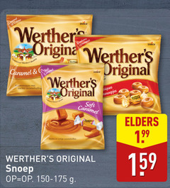  werthers original snoep storck bones origina caramel soft snoepjes roomsnoepjes zachte caramelvulling romige elders 