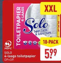  solo toiletpapier 4 18 140 xxl super zacht bollen pack 