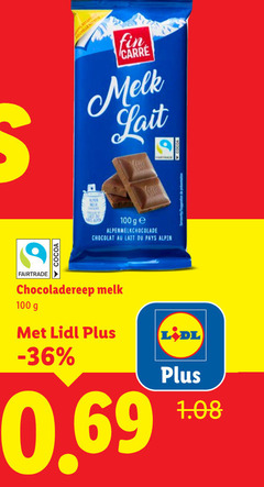  chocolade 100 fairtrade cocoa carre melk lait ge alpenmelkchocolade chocolat du pays alpin chocoladereep 