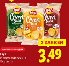  lays chips 2 50 150 oven baked mediterranean herbs flavour cheese onion barbecue combinaties zak zakken 