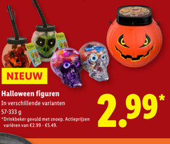  halloween figuren drinkbeker gevuld snoep varieeren 