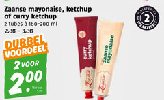  wijngaarden curryketchup mayonaise tomatenketchup 2 zaanse ketchup curry tubes 160-200 ml dubbel voordeel liter v.a. 