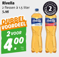  rivella frisdrank 2 flessen liter dubbel voordeel original 