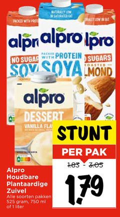  soja yoghurt melk 1 750 packed with naturally alpro sugar protein sugars dessert vanilla reader houdbare plantaardige zuivel soorten pakken ml liter pak 