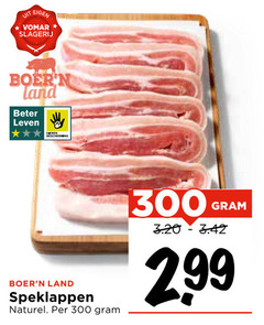  speklapjes 300 slagerij boer land beter leven speklappen naturel 2 99 