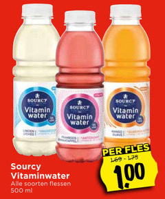  sourcy fruitdrank 500 vitamin water vitaminwater soorten flessen ml fles 