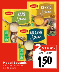  maggi saus 2 4 kaas sausmix soorten zakjes kazen kerrie stuks 1 50 