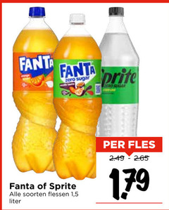  fanta sprite frisdrank zero sugar soorten flessen 1 5 liter fles 