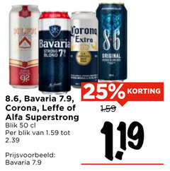  bavaria 8.6 leffe blikjes bier speciaalbieren 25 50 strong blond corona original alfa superstrong blik 