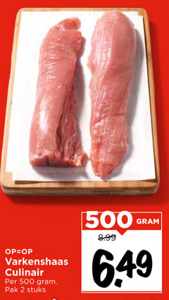  varkenshaas 2 500 culinair pak stuks 