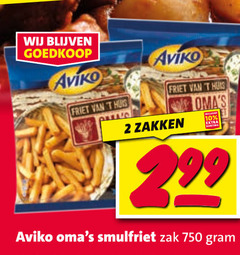  aviko patat 2 10 750 friet huis zakken smulfriet zak 